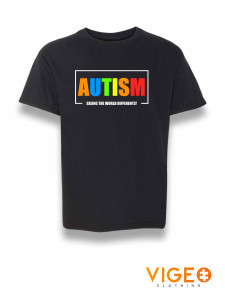 'AUTISM Seeing the World Differently' Kids Shirt