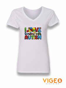 'I Love Someone With Autism' Women's Shirt