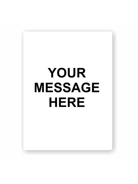 Custom Aluminum Sign Panels 12" x 18" Custom Aluminum Sign Panels 12" x 18"